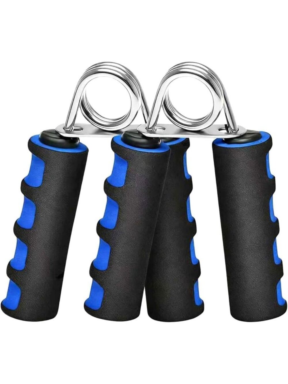 2 Pack Hand Grip Strengthener Soft Foam Exerciser Forearm Wrist Gripper Set